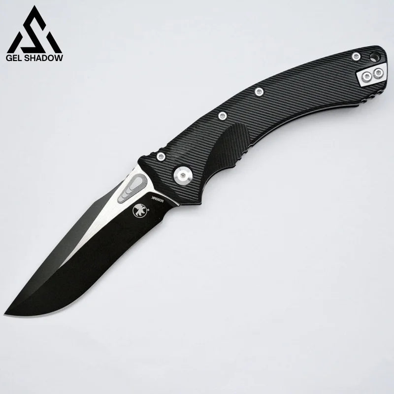 GS225 Microtech Amphibian S/E Manual Blk G10 - Black - 未分类