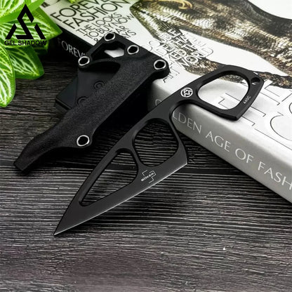 GS226 Boker Plus Miltner Adams Knuckle Knife MA-2 Fixed 2.5’’ Blade - 1 pcs / Black - Pocket Knives