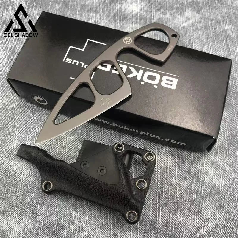 GS226 Boker Plus Miltner Adams MA-2 Fixed 2.5’’ Blade - Grey - Pocket Knives