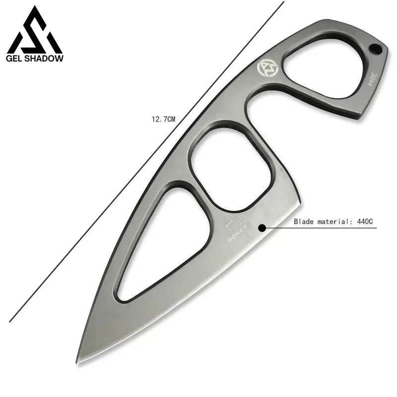 GS226 Boker Plus Miltner Adams MA-2 Fixed 2.5’’ Blade - Grey - Pocket Knives