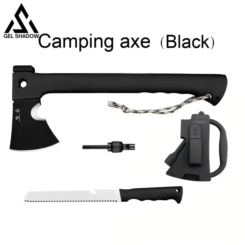 GS230 Multi-functional camping axe - Black - Pocket Knives