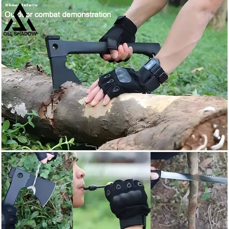 GS230 Multi-functional camping axe - Black - Pocket Knives