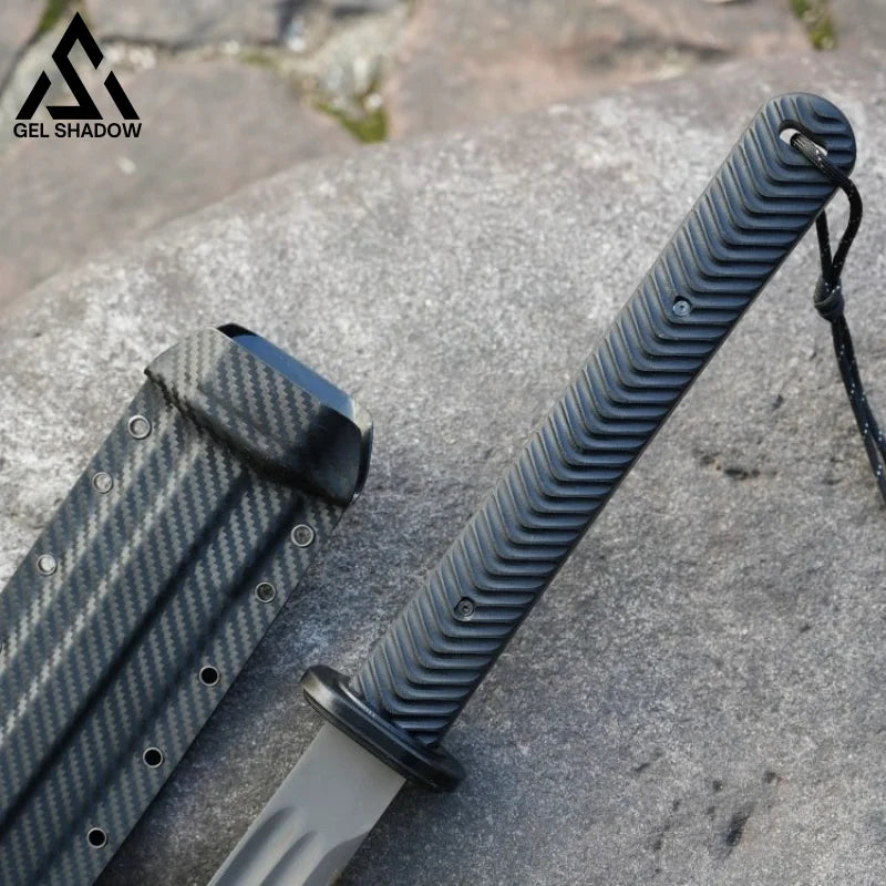 GS232 Tactical bullwhip Katana titanium blade G10 handle