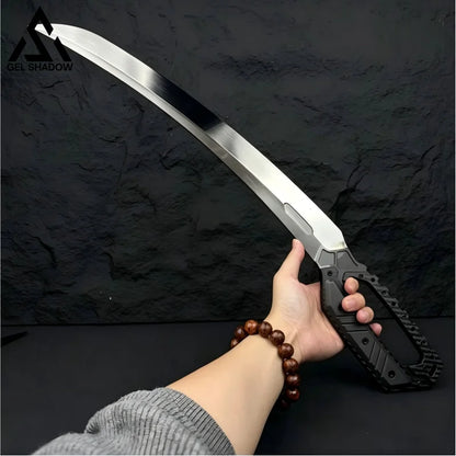 GS233 Demon Saber AIS9260 Steel DLC Coated Mirror Finish Sword Katana - Full Black