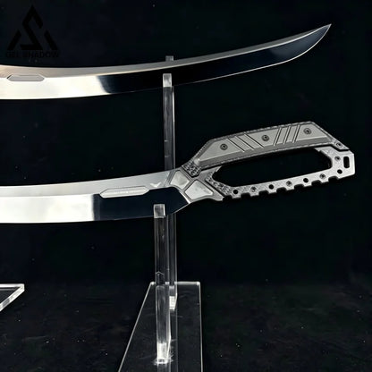 GS233 Demon Saber AIS9260 Steel DLC Coated Mirror Finish Sword Katana - Full Black