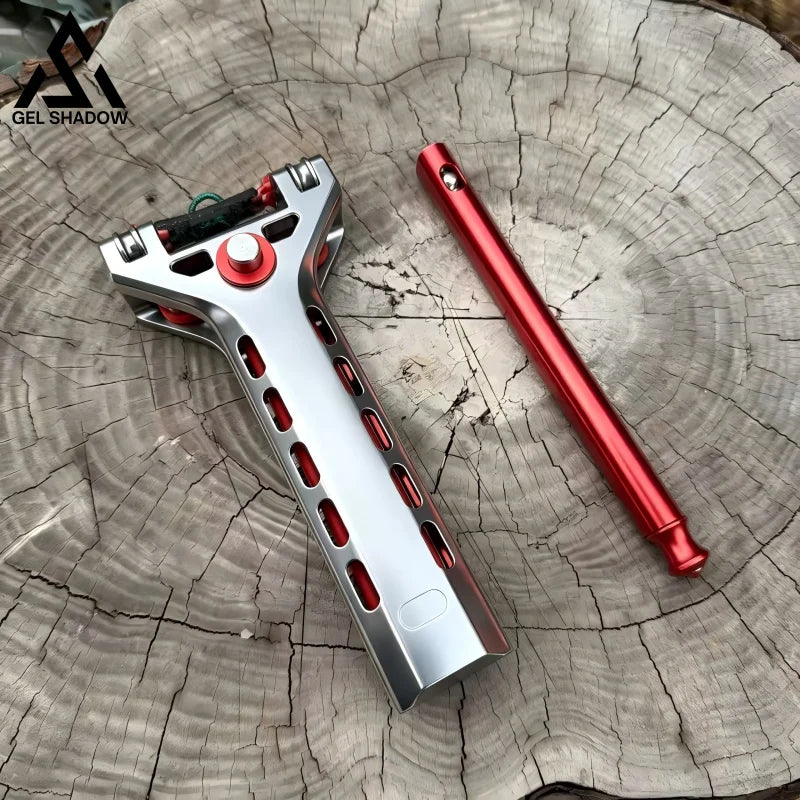 GS236 Semi-auto G5 High Precision CNC Aluminum Alloy Professional Slingshot Catapult - Slingshot + 1 Magazine