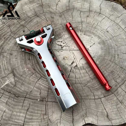 GS236 Semi-auto G5 High Precision CNC Aluminum Alloy Professional Slingshot Catapult - Slingshot + 1 Magazine