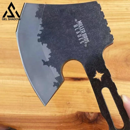 GS237 10mm Thick Miller Outdoor camping axe - Black - Pocket Knives