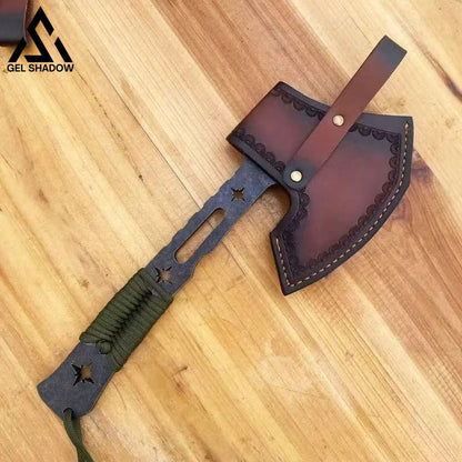 GS237 10mm Thick Miller Outdoor camping axe - Black - Pocket Knives