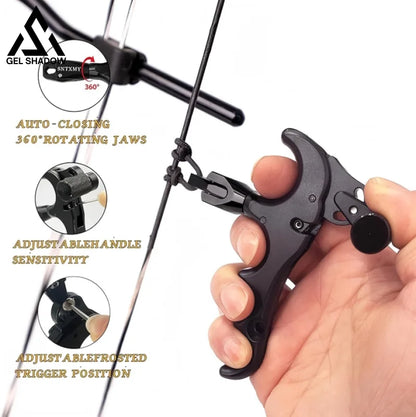 GS237 Bow Release for Compound Slingshot Archery Release Trigger Compound Thumb Release.