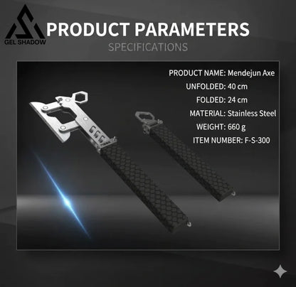 GS238 New type of multi-functional foldable high-quality tactical axe - Black - Pocket Knives
