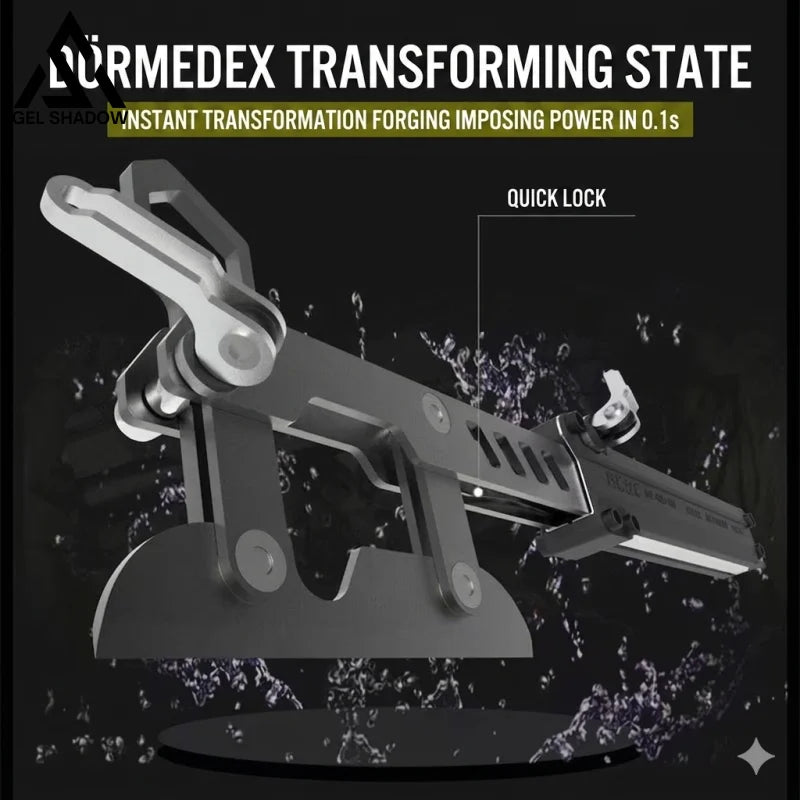 GS238 New type of multi-functional foldable high-quality tactical axe - Black - Pocket Knives