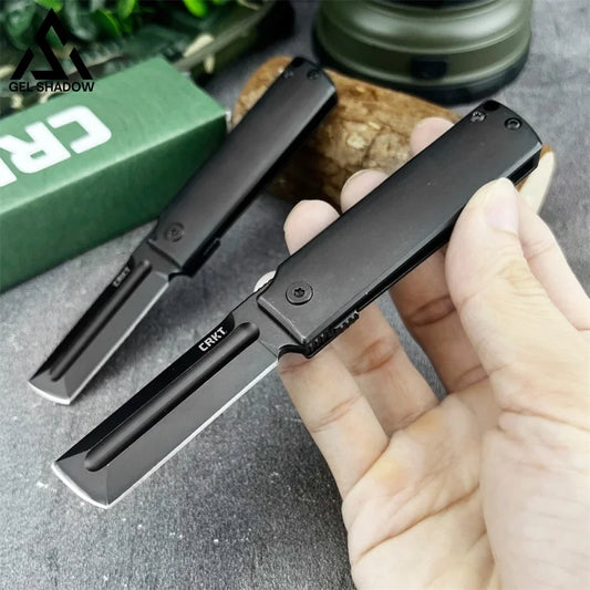 GS246 CRKT MinimalX Blackout Frame Lock Knife - Black - 未分类