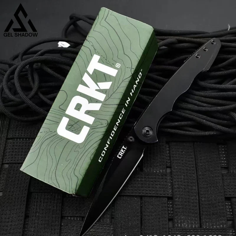 GS265 CRKT 7016 Lerch Up & At ’Em Flipper Knife - Black - 未分类