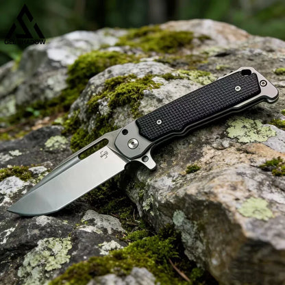 GS267 BOKER Folding Knife D2 Satin Blade MM-UGD-FLD - Silver - 未分类