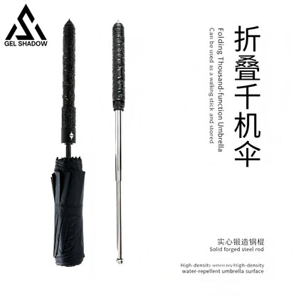 GS268 Mult Funtional Umbrella inside Extendable Baton Defensive