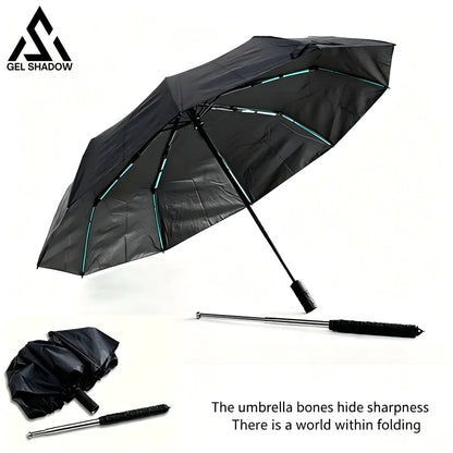 GS268 Mult Funtional Umbrella inside Extendable Baton Defensive