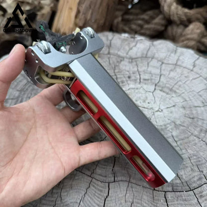 GS269 New Semi-auto G6 Trigger Slingshot CNC Aluminum Alloy Professional Catapult