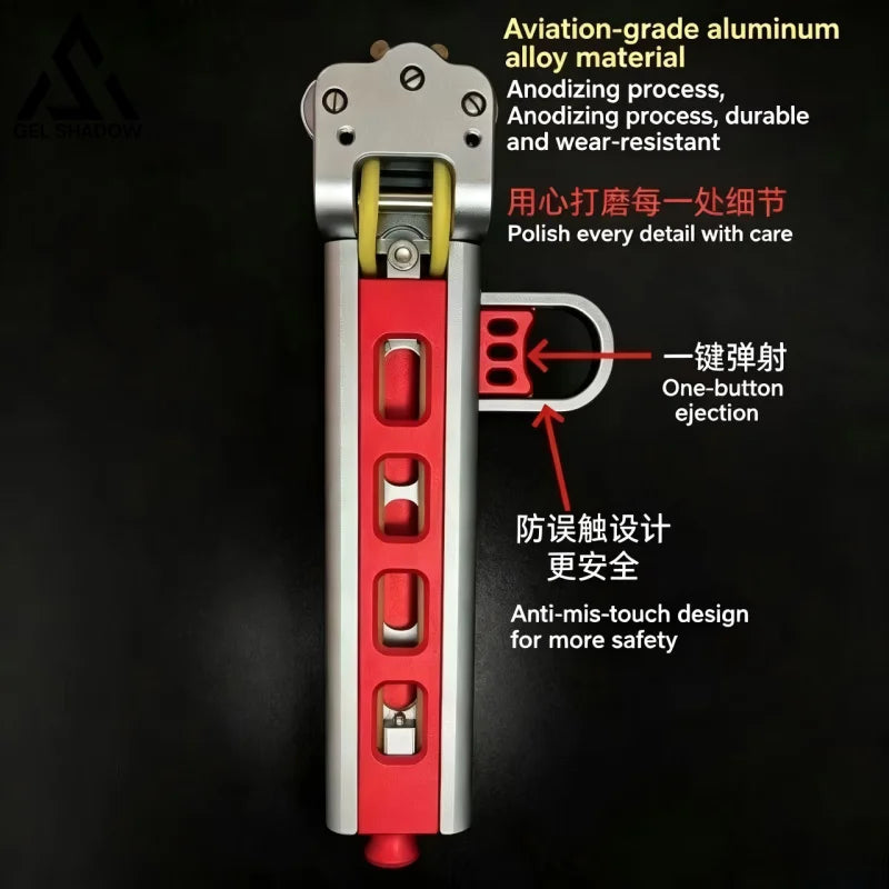 GS269 New Semi-auto Trigger Slingshot CNC Aluminum Alloy Professional Catapult
