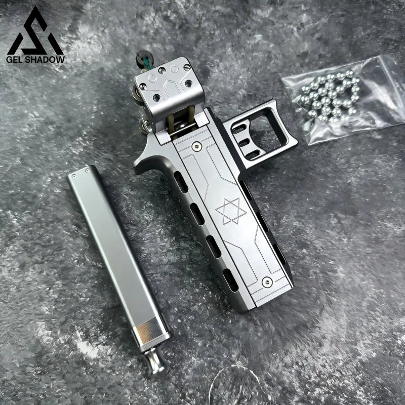GS272 Semi-auto V5 Slingshot with Double Magazine High Precision CNC Aluminum Alloy - Slingshot + 1 Magazine