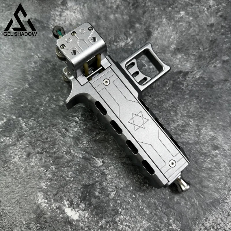 GS272 Semi-auto V5 Slingshot with Double Magazine High Precision CNC Aluminum Alloy - Slingshot + 1 Magazine