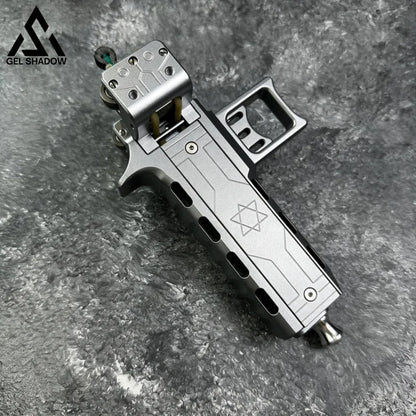 GS272 Semi-auto V5 Slingshot with Double Magazine High Precision CNC Aluminum Alloy - Slingshot + 1 Magazine