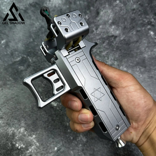 GS272 Semi-auto V5 Slingshot with Double Magazine High Precision CNC Aluminum Alloy - Slingshot + 1 Magazine