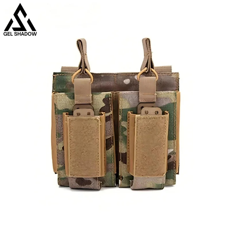 GS273 Tactical pouch dual quick-release holster magazine accessory bag - Camouflage sand