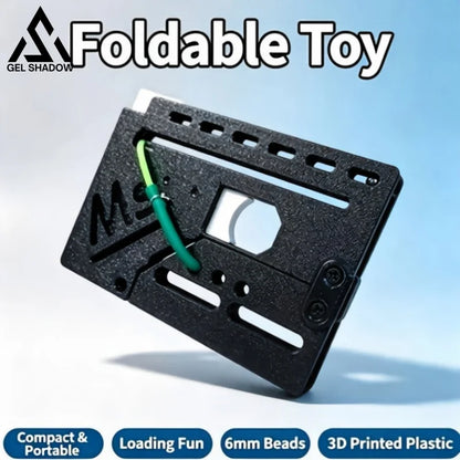 GS275 3D‑Printed Foldable Card Launcher Slingshot - Black