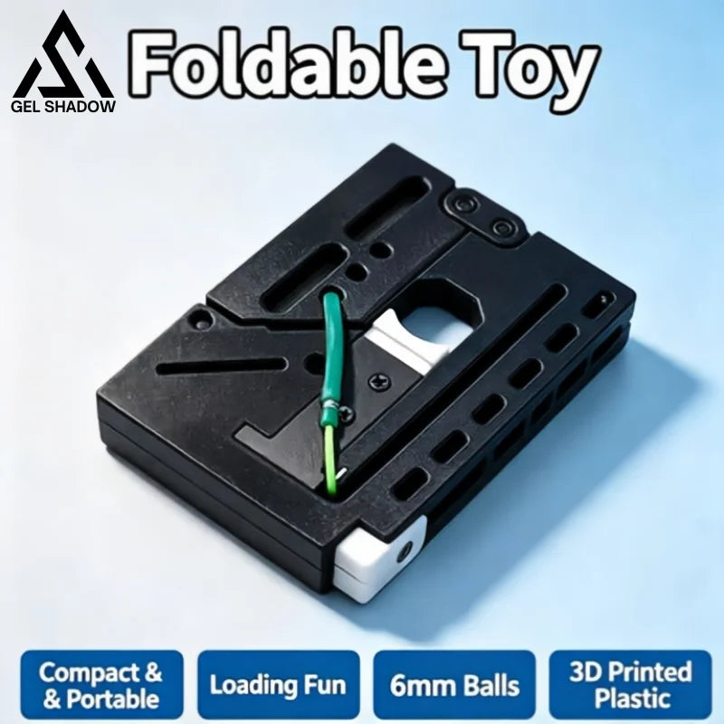 GS275 3D‑Printed Foldable Card Launcher Slingshot - Black