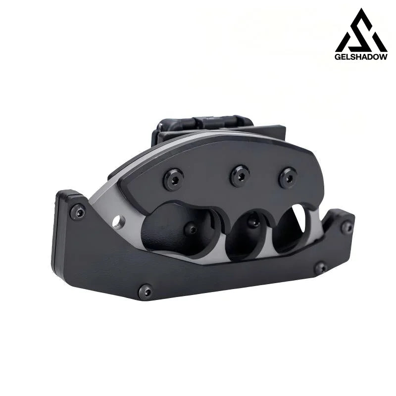 GS277 Tactical Brass Knuckles With Quick Response Shealth Knuckle Duster - 1 pcs