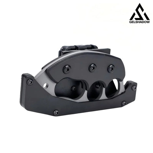 GS277 Tactical Brass Knuckles With Quick Response Shealth Knuckle Duster - 1 pcs