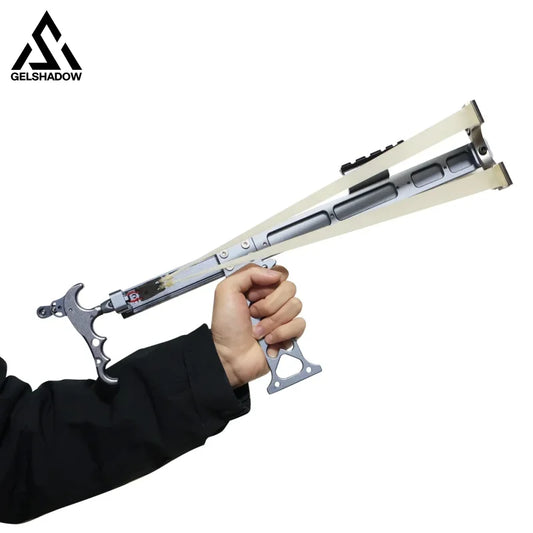 GS281 Aluminum Alloy Slingshot Rifle Adjustable Outdoor Precision with Sight