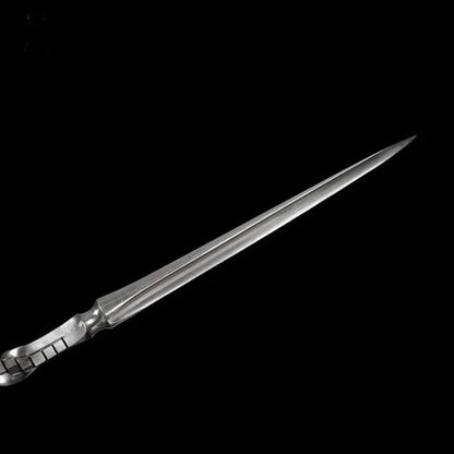 Handmade 三棱 Pattern Steel One-piece forging(US ONLY）-GS53 Black Silver Pocket Knives