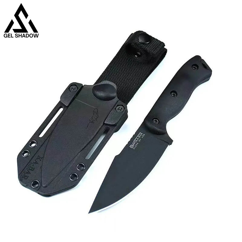 Ka-Bar Bk18 Short Harpoon Fixed Blade Tactical Outdoor Knife Black Knives