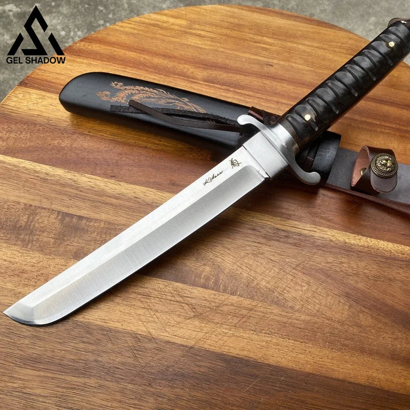 Katana Ninja Samurai Dragon And Phoenix Damascus Knives