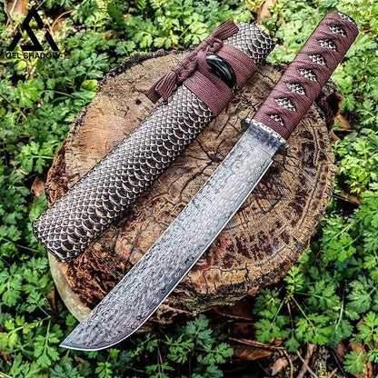 Katana Vg10 Ninja Samurai Damascus Hunting Knife Knives