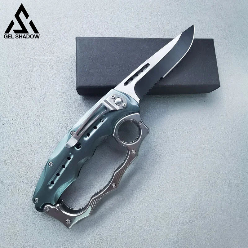 Knuckle Style Knife Mecha Spring Assist Knife Pocket Knives