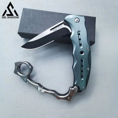 Knuckle Style Knife Mecha Spring Assist Knife Pocket Knives