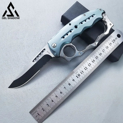 Knuckle Style Knife Mecha Spring Assist Knife Pocket Knives