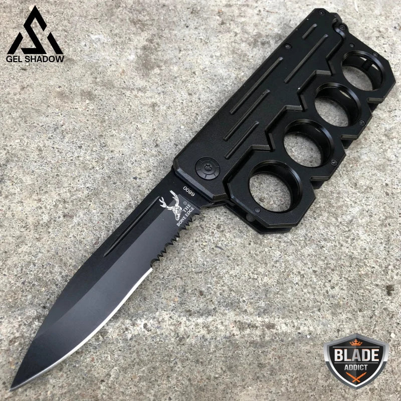 Knuckle Style Tactical Spring Assisted Open Folding Pocket Knife Knives