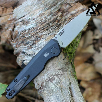 KS DE - 18 - Black Aluminum (2.79’’ CPM-154)-GS148 Black BRASSKNUCKLE