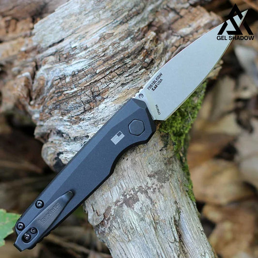 KS DE - 18 - Black Aluminum (2.79’’ CPM-154)-GS148 Black BRASSKNUCKLE