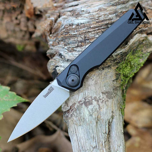 KS DE - 18 - Black Aluminum (2.79’’ CPM-154)-GS148 Black BRASSKNUCKLE