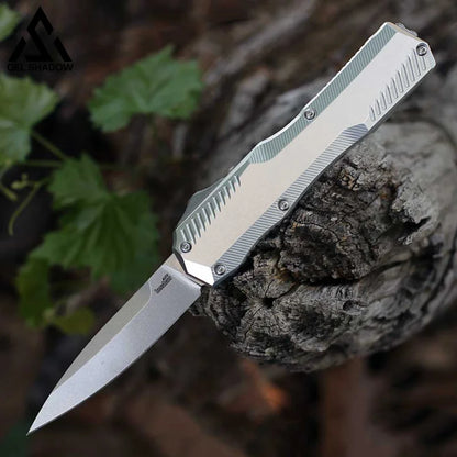 KS DE OTF - Blk Aluminum (3.45 ’ CPM-MagnaCut)-GS147 BRASSKNUCKLE