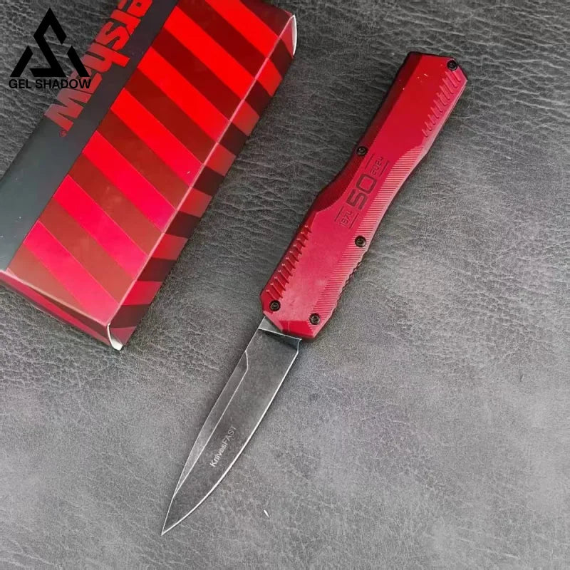 KS9000 DE OT* - Blk Aluminum (3.45 ’ CPM-MagnaCut)-GS147 50th Anniversary Edition - Red - BRASSKNUCKLE