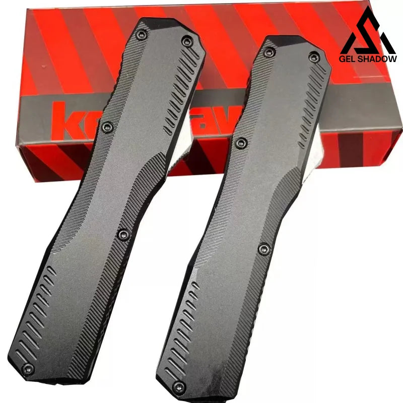 KS DE OTF - Blk Aluminum (3.45 ’ CPM-MagnaCut)-GS147 BRASSKNUCKLE