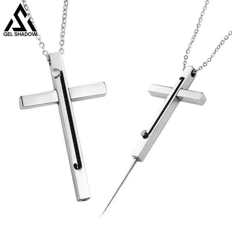 Metal Self Defense Necklace Needle Knife-GS105 2 pcs BEST SELLERS