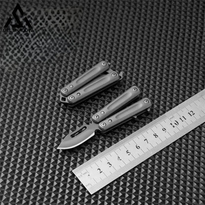 Mini Butterfly Knife Keychain Pocket Knives