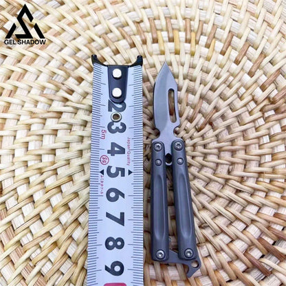 Mini Butterfly Knife Keychain Pocket Knives